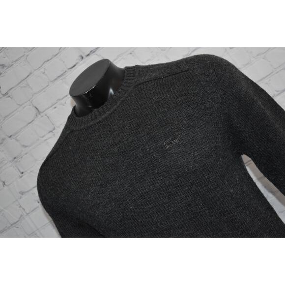 Vintage Izod Lacoste Sweater Pullover Mens Size Medium Gray Wool Blend - Picture 1 of 9
